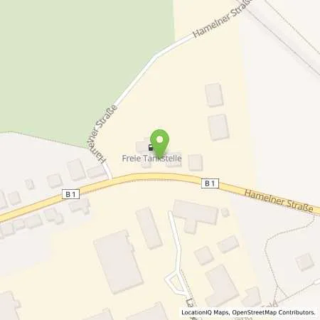 Standortübersicht der Tankstelle Sb Hameln Hamelner Str. 46 in 31789 Hameln