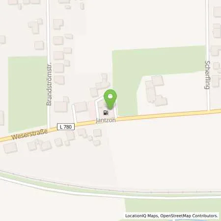 Standortübersicht der Tankstelle Eisbergen in 32457 Eisbergen