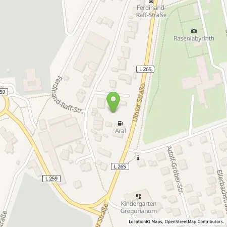 Standortübersicht der Tankstelle Aral Tankstelle in 88471 Laupheim