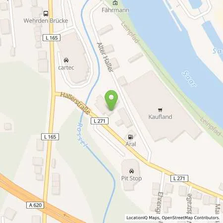 Standortübersicht der Tankstelle Aral Tankstelle in 66333 Völklingen (Wehrden)