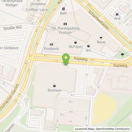 Standortübersicht der Tankstelle Sprint Berlin Kapweg in 13405 Berlin