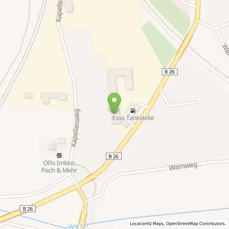 Standortübersicht der Tankstelle Tasdemir Tankstellenbetrieb GmbH in 97737 Gemünden