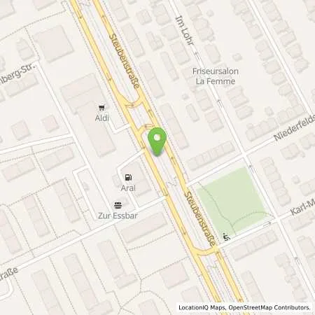 Standortübersicht der Tankstelle Aral Tankstelle in 68163 Mannheim