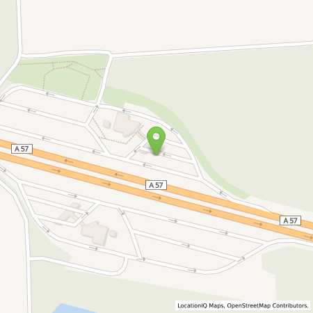 Standortübersicht der Benzin-Super-Diesel Tankstelle: Shell Weeze A57 Kalbecker Forst in 47652, Weeze