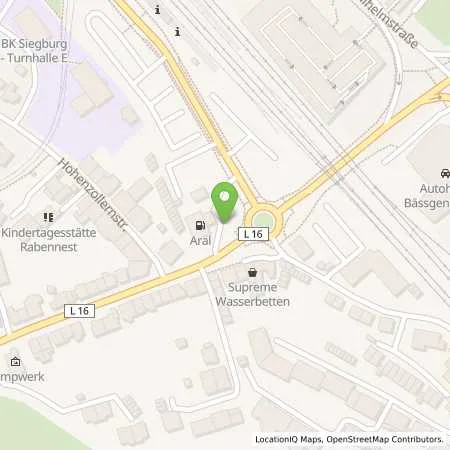 Standortübersicht der Tankstelle Aral Tankstelle in 53721 Siegburg