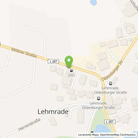 Standortübersicht der Tankstelle OIL! Tankstelle Lehmrade in 23883 Lehmrade