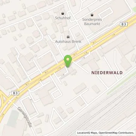 Standortübersicht der Tankstelle TotalEnergies Rastatt in 76437 Rastatt