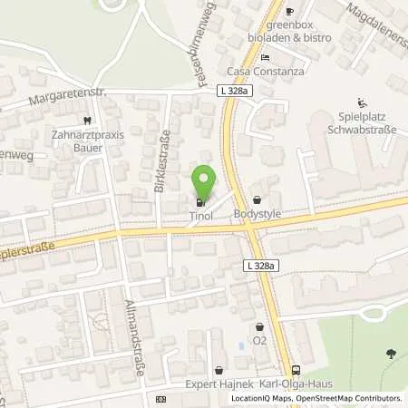 Standortübersicht der Tankstelle TINOL Tankstelle in 88045 Friedrichshafen