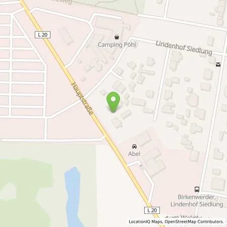 Standortübersicht der Tankstelle TotalEnergies Birkenwerder in 16547 Birkenwerder