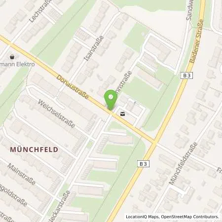 Standortübersicht der Tankstelle RASTATT - DONAUSTRASSE 2 in 76437 Rastatt