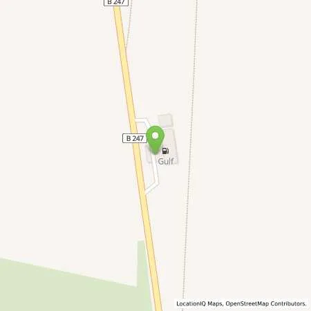 Standortübersicht der Tankstelle Gulf Warza in 99869 Warza