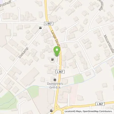 Standortübersicht der Tankstelle TotalEnergies Rietberg in 33397 Rietberg