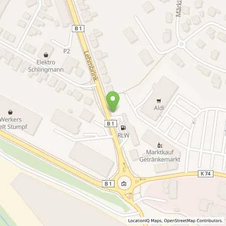 Standortübersicht der Tankstelle Raiffeisen Lippe-Weser AG in 32825 Blomberg