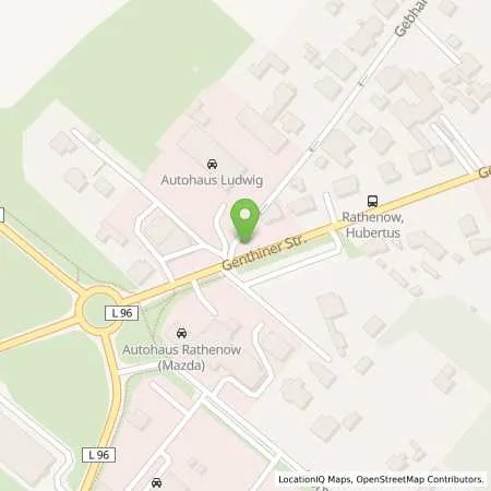 Standortübersicht der Tankstelle TotalEnergies Rathenow in 14712 Rathenow