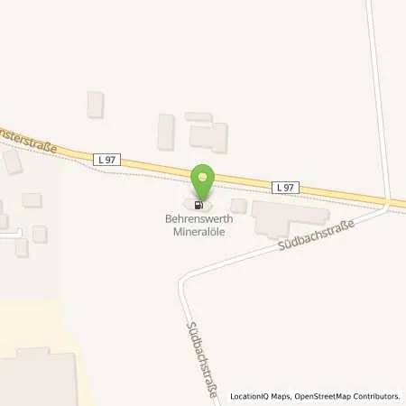 Standortübersicht der Tankstelle Behrenswerth Hilter in 49176 Hilter