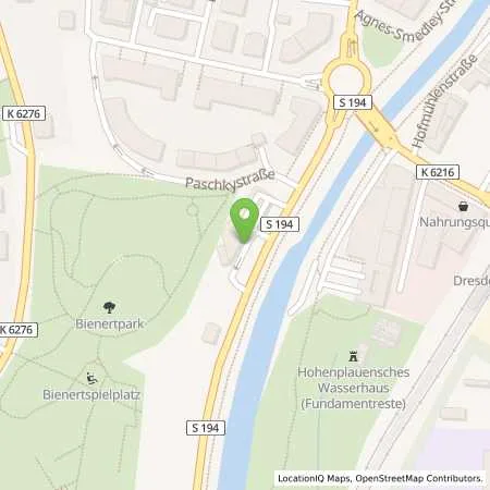 Standortübersicht der Tankstelle Esso Tankstelle in 01187 DRESDEN