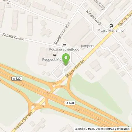 Standortübersicht der Tankstelle Aral Tankstelle in 66740 Saarlouis