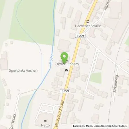 Standortübersicht der Tankstelle Oktan Tankstelle in 59846 Sundern