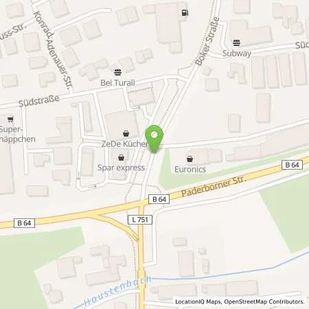 Standortübersicht der Tankstelle JET DELBRÜCK BOKER STR. 8 in 33129 DELBRÜCK