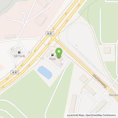 Standortübersicht der Benzin-Super-Diesel Tankstelle: Esso Tankstelle in 15232, FRANKFURT