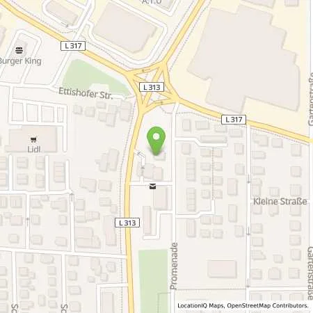 Standortübersicht der Tankstelle Esso Tankstelle in 88250 WEINGARTEN