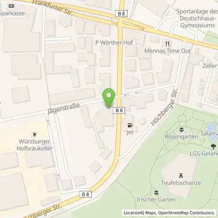 Standortübersicht der Tankstelle Aral Tankstelle in 97082 Würzburg