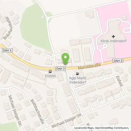 Standortübersicht der Tankstelle MARKT INDERSDORF - MAROLDSTRASSE in 85229 Markt Indersdorf