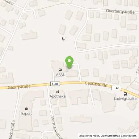 Standortübersicht der Tankstelle Aral Tankstelle in 49809 Lingen