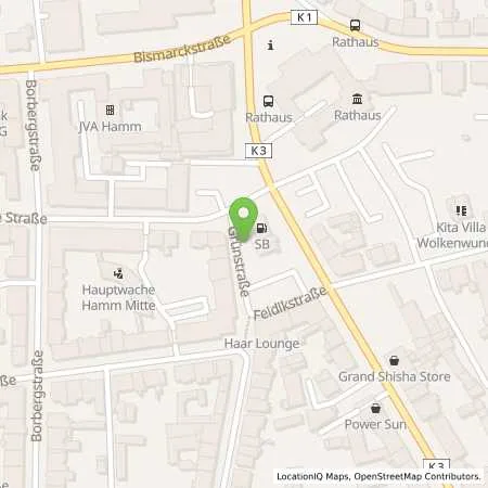 Standortübersicht der Tankstelle Sb Hamm Werler Str. 6 in 59065 Hamm