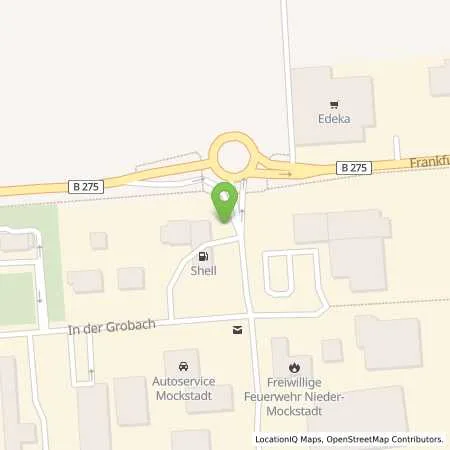 Standortübersicht der Tankstelle Shell Florstadt In Der Grobach 1 in 61197 Florstadt