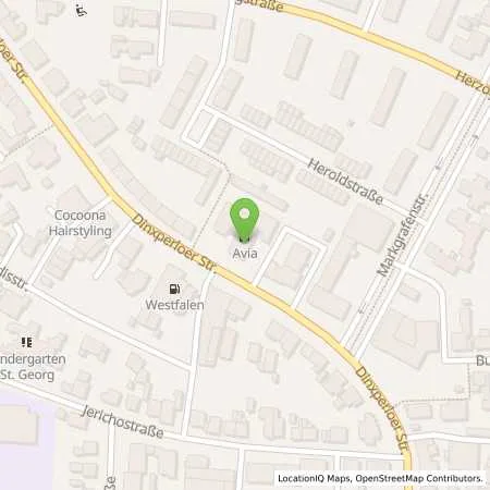 Standortübersicht der Tankstelle AVIA Tankstelle in 46399 Bocholt