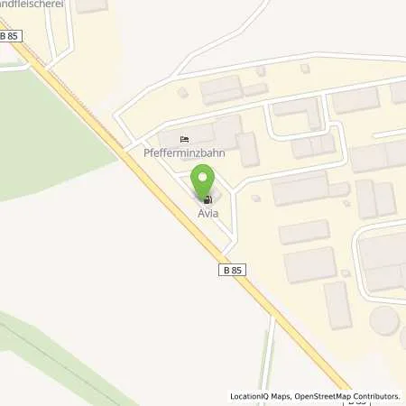 Standortübersicht der Tankstelle AVIA Tankstelle in 99625 Kölleda