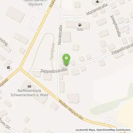 Standortübersicht der Tankstelle Tankstelle Ortlam in 95131 Schwarzenbach a Wald