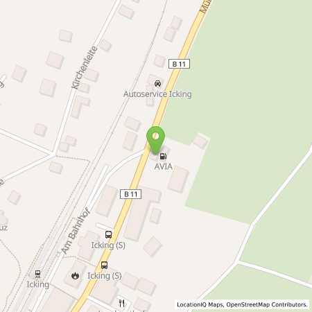 Standortübersicht der Benzin-Super-Diesel Tankstelle: AVIA Tankstelle in 82057, Icking