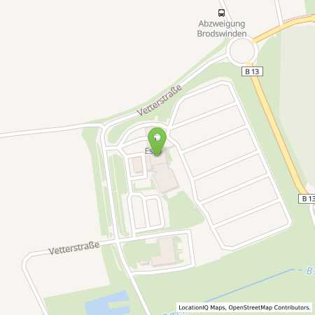 Standortübersicht der Benzin-Super-Diesel Tankstelle: Esso Tankstelle in 91522, ANSBACH