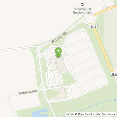 Standortübersicht der Tankstelle Esso Tankstelle in 91522 ANSBACH