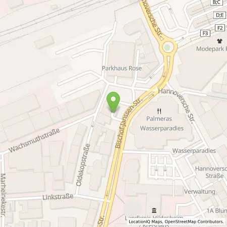 Standortübersicht der Tankstelle LEO Hildesheim in 31134 Hildesheim