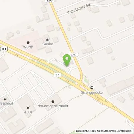 Standortübersicht der Tankstelle Aral Tankstelle in 14542 Werder