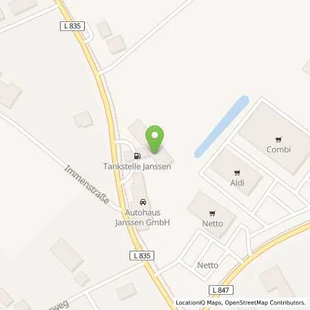 Standortübersicht der Tankstelle Autohaus H. Janssen GmbH in 49681 Garrel