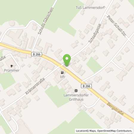 Standortübersicht der Benzin-Super-Diesel Tankstelle: bft Lammersdorf in 52152, Simmerath
