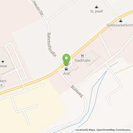 Standortübersicht der Tankstelle Aral Tankstelle in 95482 Gefrees