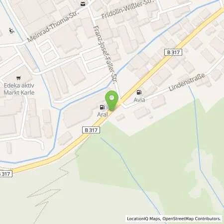 Standortübersicht der Tankstelle Aral Tankstelle in 79674 Todtnau