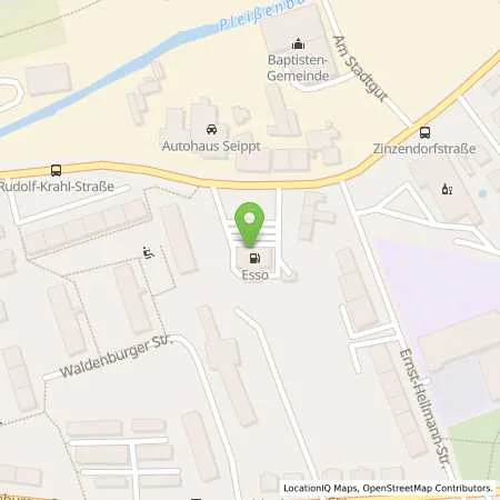Standortübersicht der Tankstelle Esso Tankstelle in 09116 CHEMNITZ