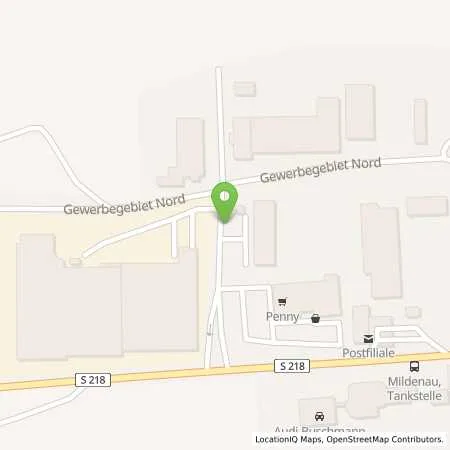 Standortübersicht der Tankstelle GO Mildenau Gewerbegebiet Nord in 09456 Mildenau