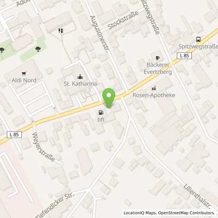 Standortübersicht der Tankstelle Korm Solingen in 42719 Solingen