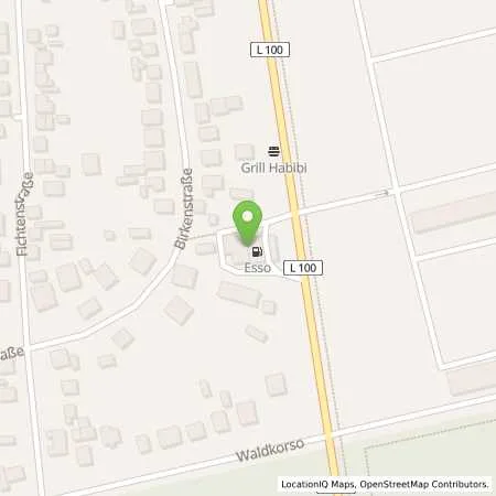 Standortübersicht der Tankstelle Esso Tankstelle in 16348 WANDLITZ