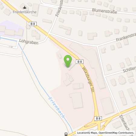 Standortübersicht der Benzin-Super-Diesel Tankstelle: Esso Tankstelle in 97828, MARKTHEIDENFELD