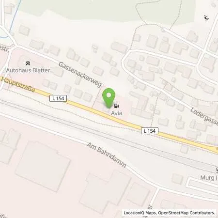 Standortübersicht der Tankstelle AVIA Murg in 79730 Murg