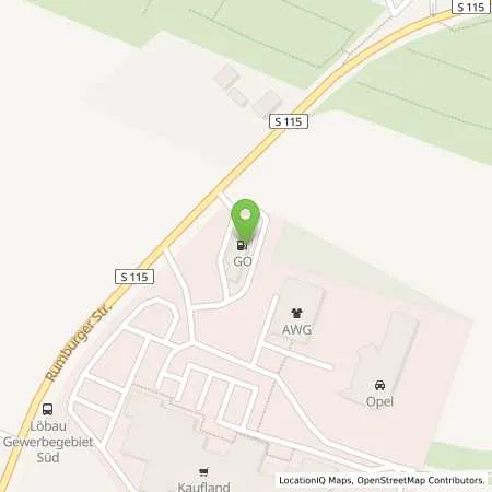 Standortübersicht der Tankstelle GO Löbau Rumburger Str. in 02708 Löbau
