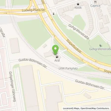 Standortübersicht der Tankstelle Aral Tankstelle in 28237 Bremen
